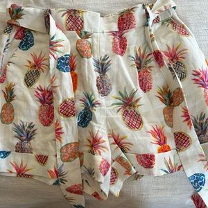 EUC jcrew linen shorts, sz 10